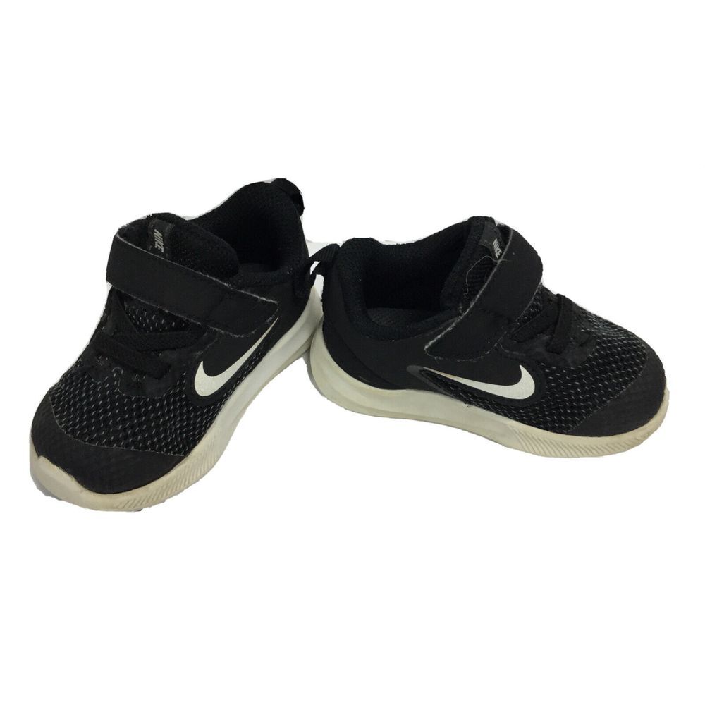 Nike Downshifter Sneakers AR4137-002 Toddlers 4C Running Shoes Strap